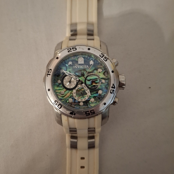 Invicta Men's Pro Diver SCUBA Master Of The Ocean White with Abalone Face - Picture 6 of 8